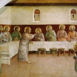 Poslední večeře Páně v kruhu apoštolů (Fra Angelico, 1440)